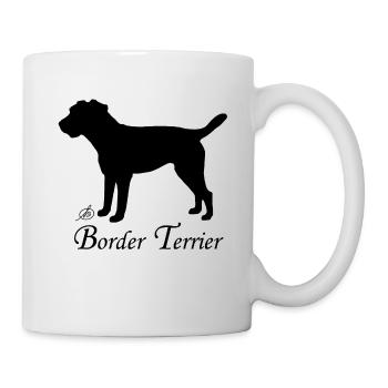 Border Terrier - Tasse - Weiß - Rechts