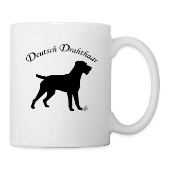 Deutsch Drahthaar - Tasse - Weiß - Rechts