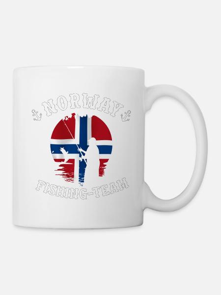 Norway-fishing-team - Tasse - Weiß