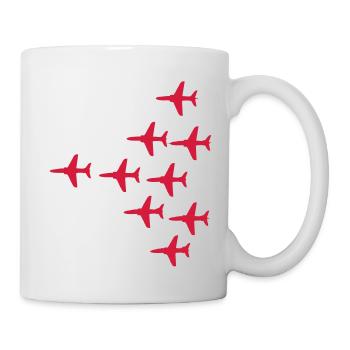 Red Arrows Vulcan 2007 Formation - Mug - white - Right