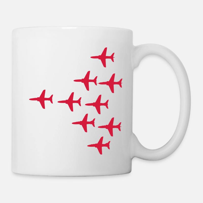 Red Arrows Vulcan 2007 Formation - Mug - white
