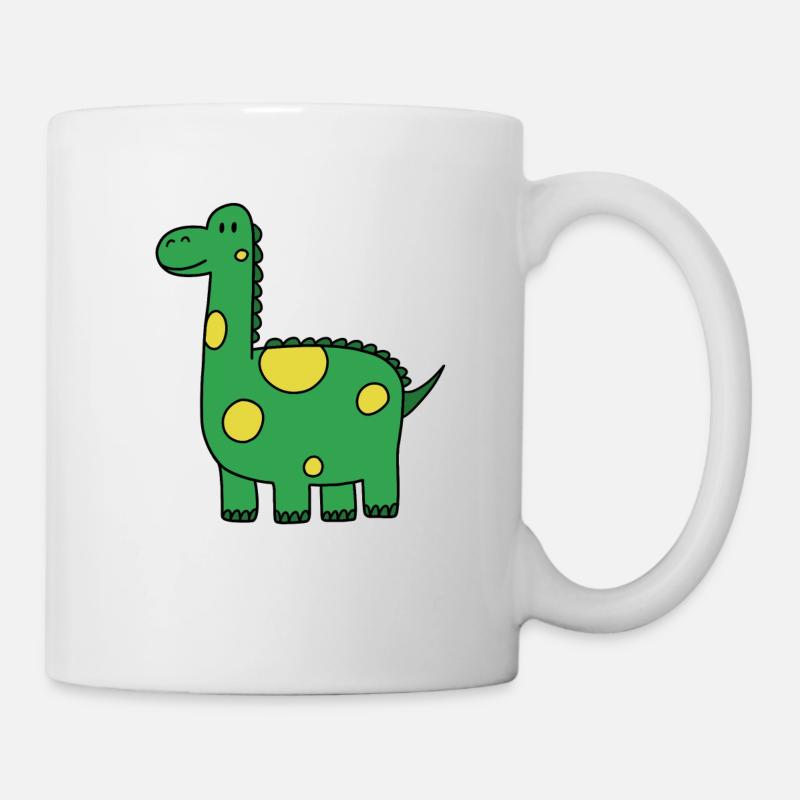 Dinosaur Illustration - Tasse - Weiß