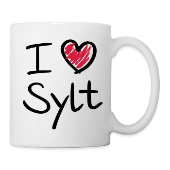 i_love_sylt__f2 - Tasse - Weiß - Rechts