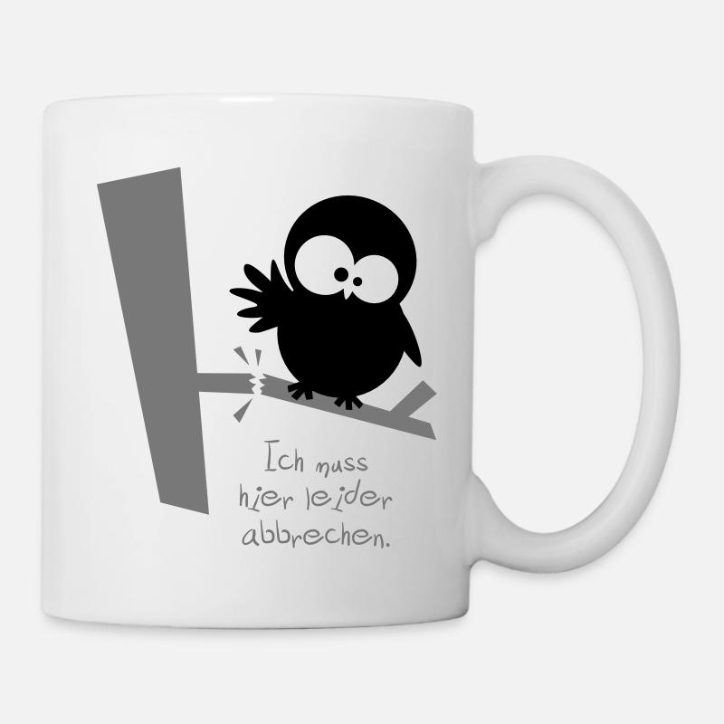 An owl / / I need to stop here, unfortunately. - Mug - white