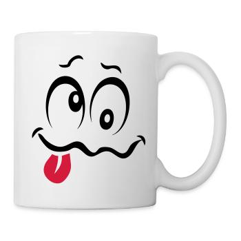 smiley ivre bourre1 - Mug blanc - blanc - Droite
