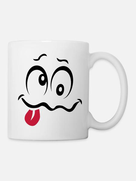 smiley betrunken bourre1 - Tasse - Weiß