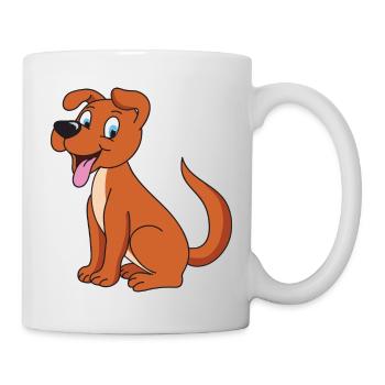 chien - Mug blanc - blanc - Droite