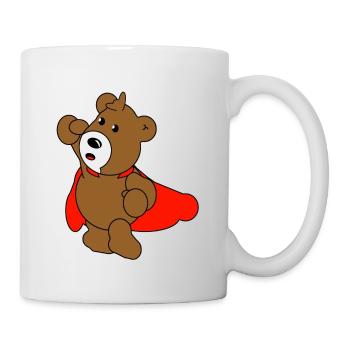 Superbär - Tasse - Weiß - Rechts