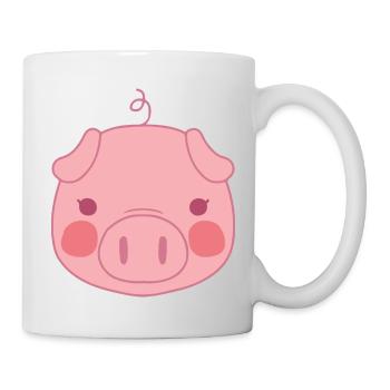 Porc - Mug blanc - blanc - Droite