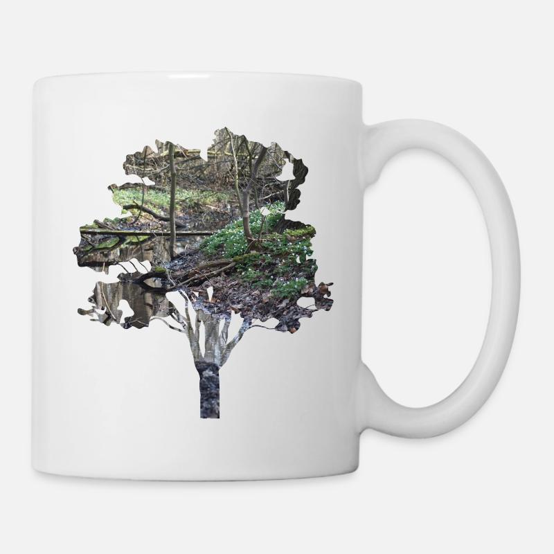 Wald - Tasse - Weiß