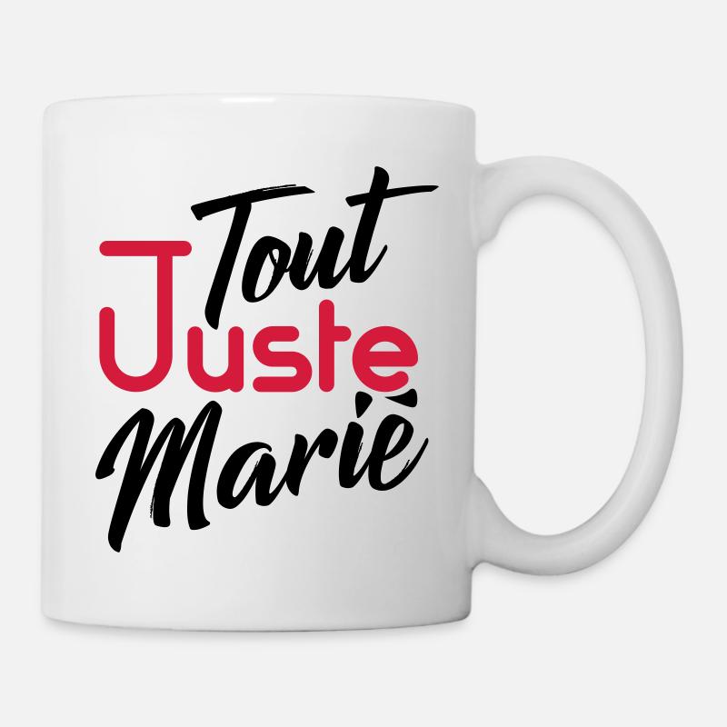 tout juste marié - homme - Mug blanc - blanc