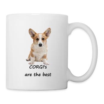 Corgis sind die Besten - Tasse - Weiß - Rechts