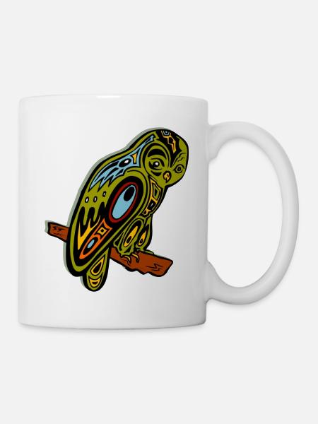 tribal hile uhu käutz cheutz animal préféré - Mug blanc - blanc