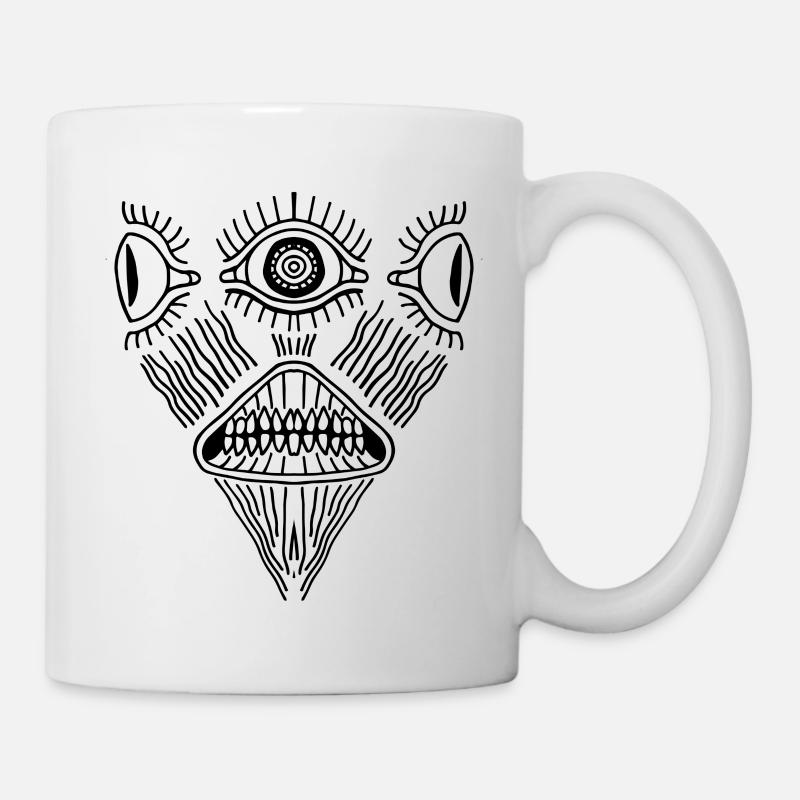 Triclope énervé - Mug blanc - blanc