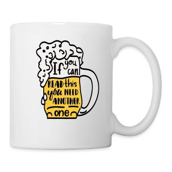 Funny beer drinker beer stein gift - Mug - white - Right