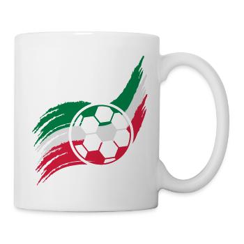Flag Ball Italy Italian Football Fan Logo - Mug - white - Right