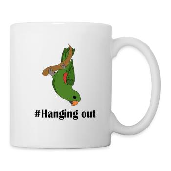 #Hanging Out - Tasse - Weiß - Rechts