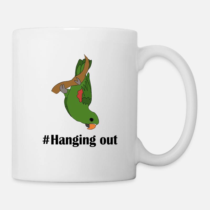 #Hanging Sortie - Mug blanc - blanc