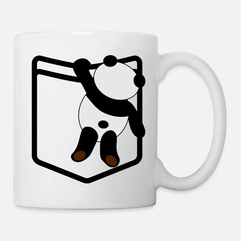 Poche de chemise Panda Pocket Panda - Mug blanc - blanc