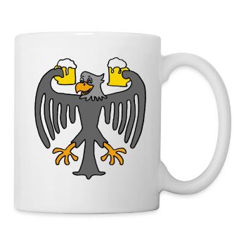 Deutschland Adler - Tasse - Weiß - Rechts