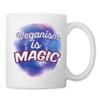 Veganer Vegetarier Tierschutz Geschenkidee - Tasse - Weiß - Rechts