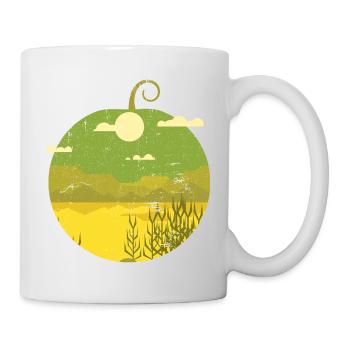 Vintage Tropische Frucht - Wassermelone - Tasse - Weiß - Rechts