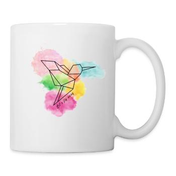Origami bird - Mug - white - Right