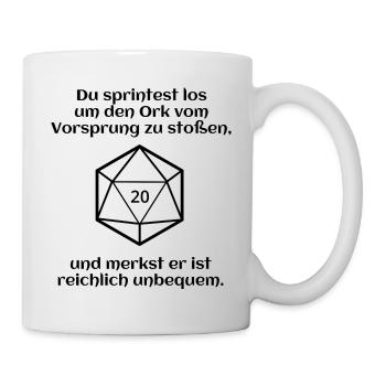 W20 - Ork - Rammen - Pech - Tasse - Weiß - Rechts