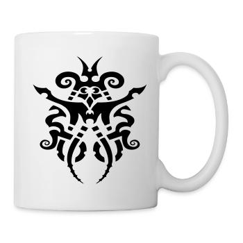 tribal tattoo design fun design - Mug blanc - blanc - Droite