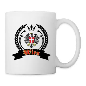 Wien Wappen - Tasse - Weiß - Rechts