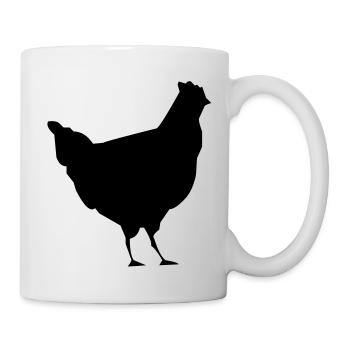 coq les poule poulet - Mug blanc - blanc - Droite