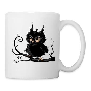 petite chouette - Mug blanc - blanc - Droite