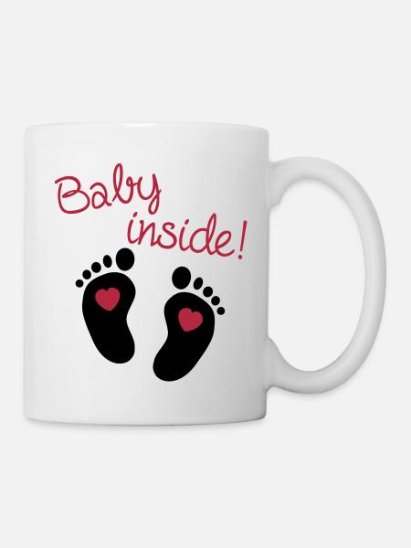 Baby Inside - Tasse - Weiß