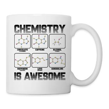 Chemistry Caffeine Alcohol Love Molecule Gift - Mug - white - Right