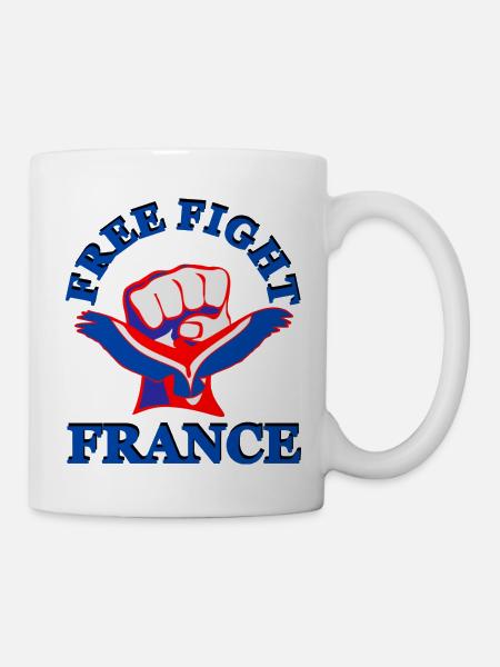 Free Fight France. MMA - Mug blanc - blanc