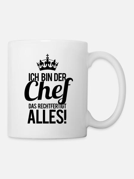 Chef Boss Vorgesetzter Vorarbeiter Geschenkidee - Tasse - Weiß