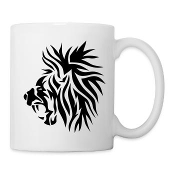 Stammes-König der Löwen Dschungel lowe 402 - Tasse - Weiß - Rechts