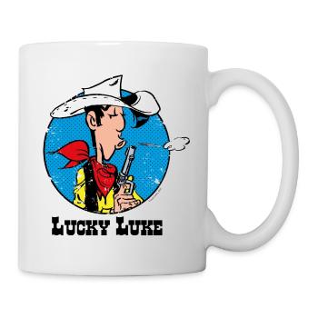 Lucky Luke Avec Pistolet - Mug blanc - blanc - Droite