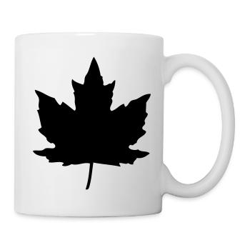 Ahornblatt - Tasse - Weiß - Rechts
