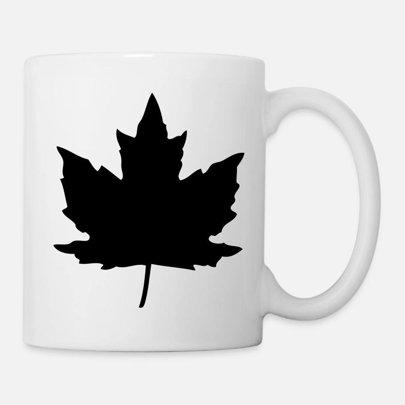 Ahornblatt - Tasse - Weiß