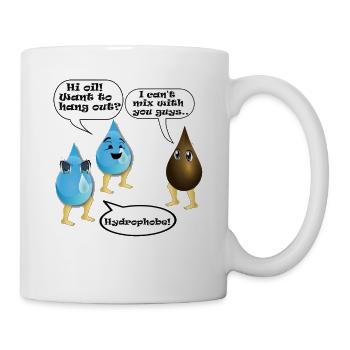 Water and oil - Mug - white - Right