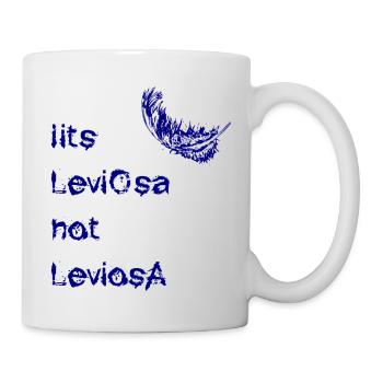 leviosa feder blau - Tasse - Weiß - Rechts