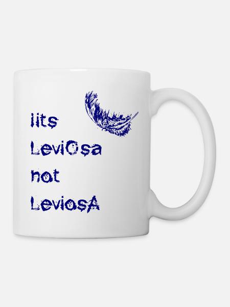 leviosa feather blue - Mug - white