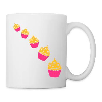 Cupcakes - Mug blanc - blanc - Droite