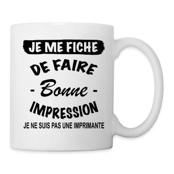 Zitat Lustig • Mir egal • Geschenke - Tasse - Weiß - Rechts