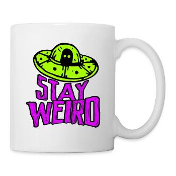 Stay Weird Alien Ufo Believer - Mug - white - Right