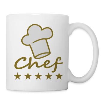 Chef - Tasse - Weiß - Rechts