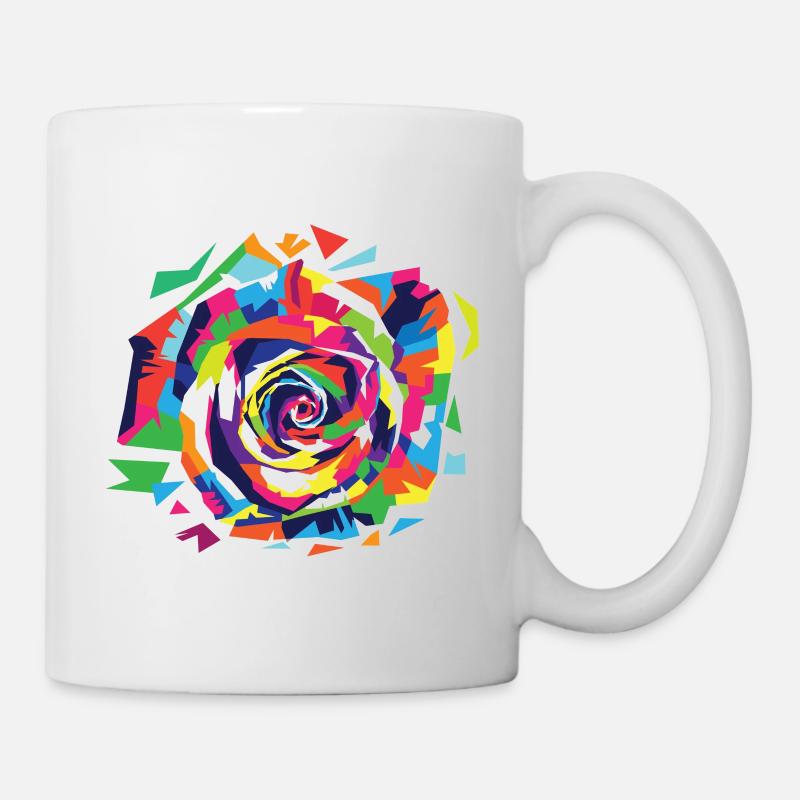 Abstract flower - Mug - white