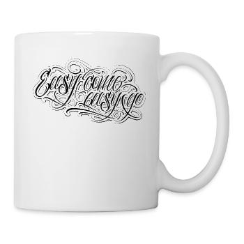 Easy come easy go spruch gangster graffiti skate - Tasse - Weiß - Rechts
