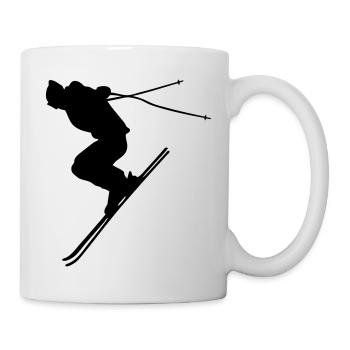 ski alpin - Mug blanc - blanc - Droite